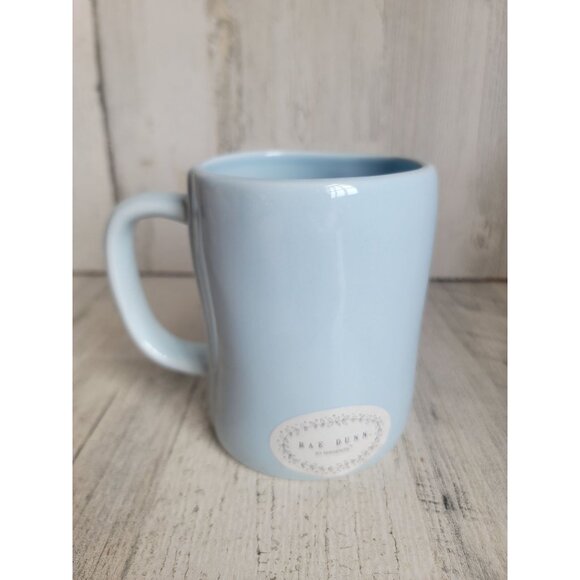 Rae Dunn Light blue Peep's Sake coffee mug Easter home decor - Picture 4 of 5